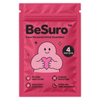 BeSuro™ Electric Flamingo pink pouch, 4 test kits