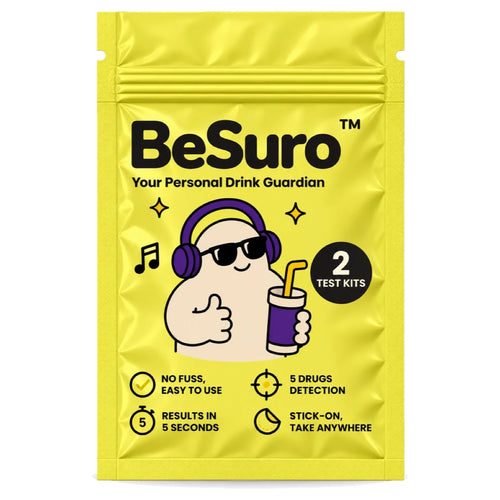Neon Zest BeSuro™ 2-sticker pouch
